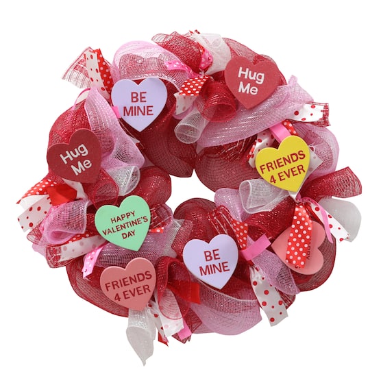 24&#x22; Valentine Hearts Wreath by Ashland&#xAE;